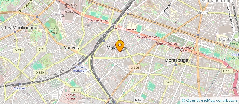 localisation de l'entreprise SCI JEANNELOU  MALAKOFF