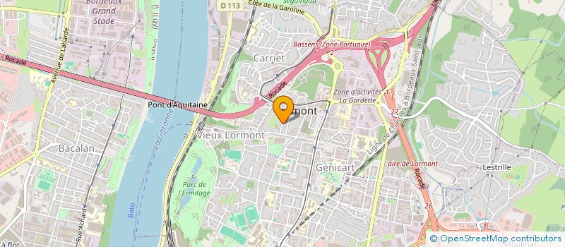 localisation de l'entreprise SCI JEANNETEAU MOREAU  LORMONT