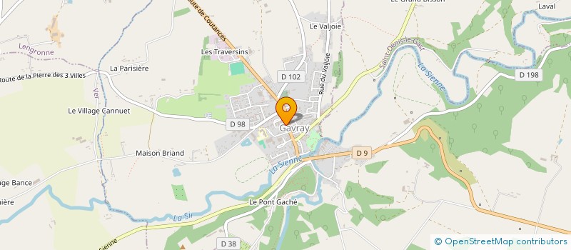 localisation de l'entreprise SCI JEANNETTE  GAVRAY-SUR-SIENNE