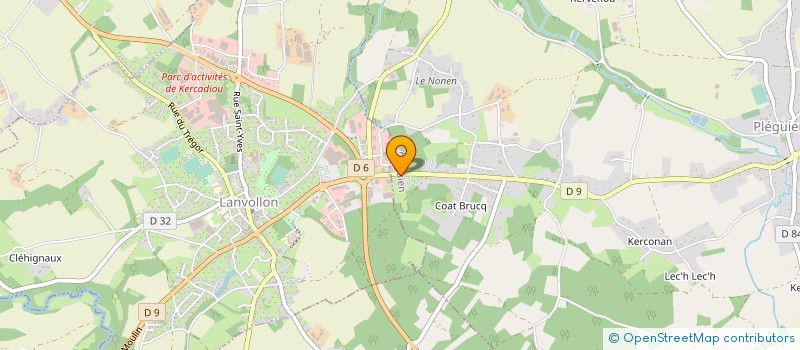 localisation de l'entreprise SCI JEANNETTE  PLEGUIEN