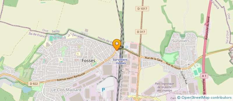 localisation de l'entreprise SCI JEANNETTE  FOSSES