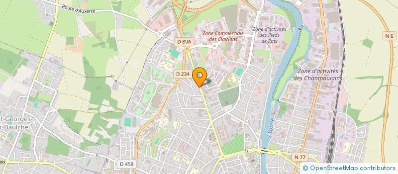 localisation de l'entreprise SCI JEANNIN SAMOREAU à AUXERRE