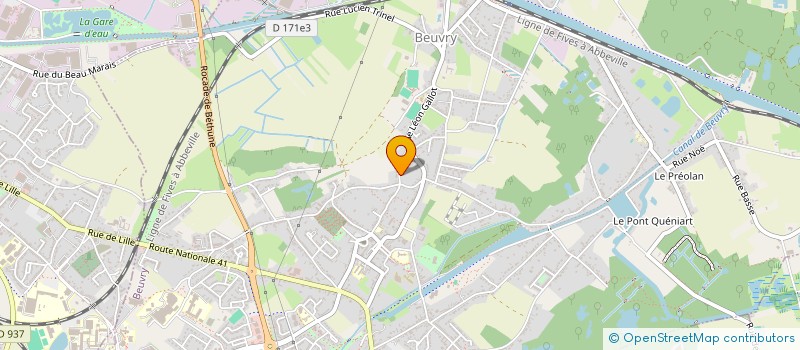 localisation de l'entreprise SCI JEANNINE  BEUVRY