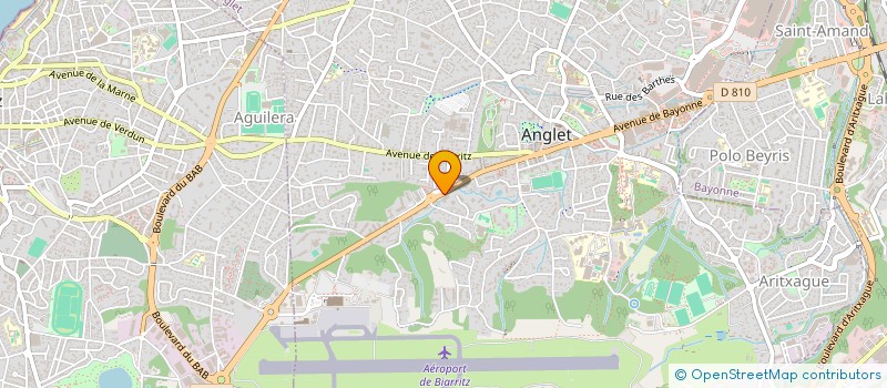 localisation de l'entreprise SCI JEANON  ANGLET