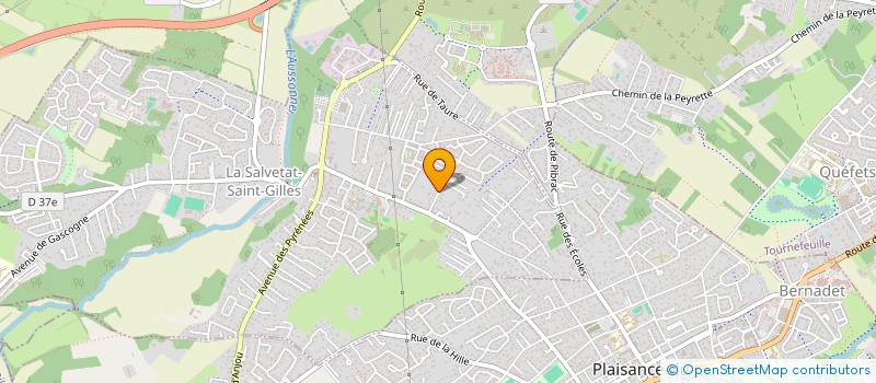 localisation de l'entreprise SCI JEANROSE  LA SALVETAT-SAINT-GILLES