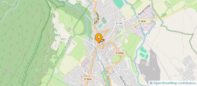 localisation de l'entreprise SCI JEANSEM  GEX