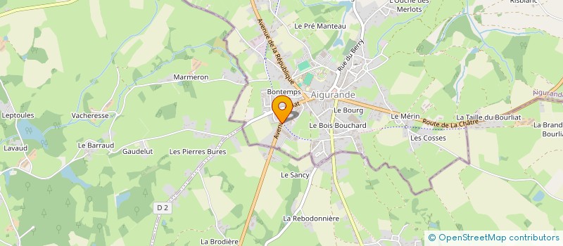 localisation de l'entreprise SCI JEANTET à AIGURANDE