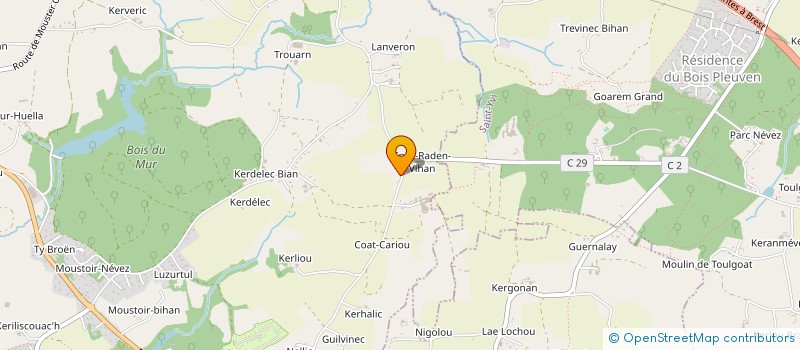 localisation de l'entreprise SCI JEANTHO  SAINT-EVARZEC