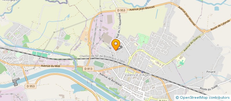 localisation de l'entreprise SCI JEANVAL à VALENCE
