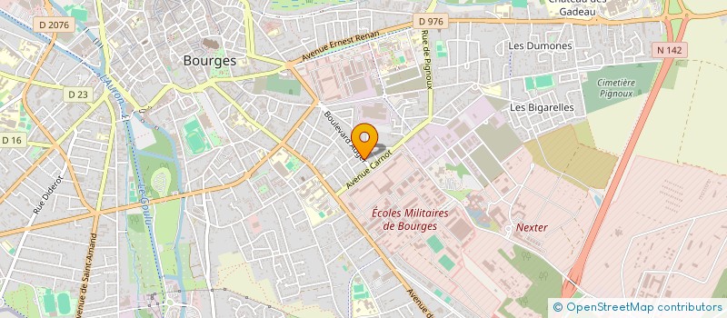 localisation de l'entreprise SCI JEANVAL  BOURGES