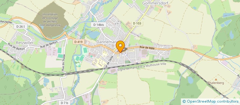 localisation de l'entreprise SCI JEARTH  DANNEMARIE