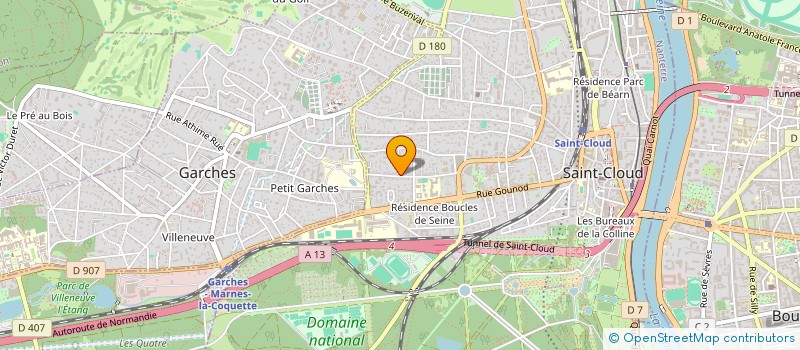 localisation de l'entreprise SCI JEAVO TANGUY à SAINT-CLOUD