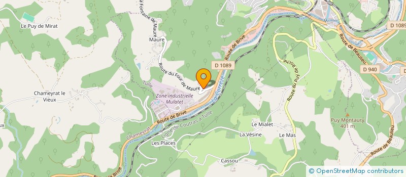 localisation de l'entreprise SCI JEB 19  TULLE