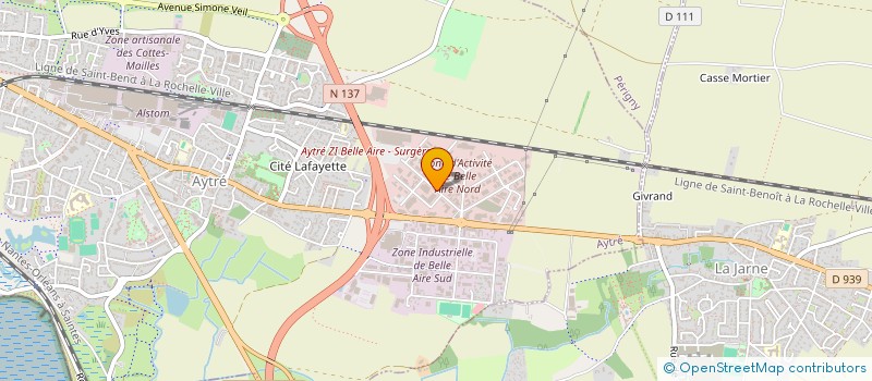 localisation de l'entreprise SCI JEB'H  AYTRE