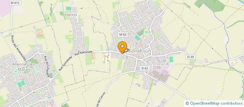 localisation de l'entreprise SCI JEBECLE  GONDECOURT