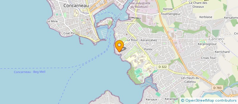 localisation de l'entreprise SCI JEBICA  CONCARNEAU