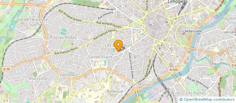 localisation de l'entreprise SCI JEC à LIMOGES