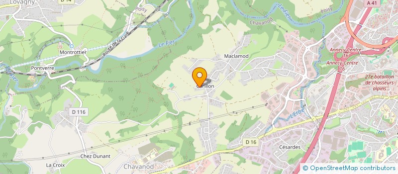 localisation de l'entreprise SCI JECAMOL  CHAVANOD