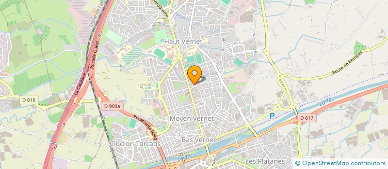 localisation de l'entreprise SCI JECC  PERPIGNAN