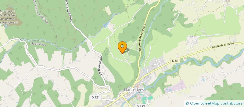localisation de l'entreprise SCI JECELI  HAUTERIVES