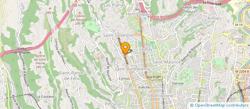 localisation de l'entreprise SCI JECHRIFRA à NICE