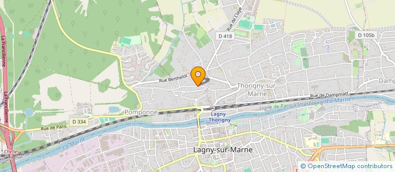 localisation de l'entreprise SCI JECIM à POMPONNE