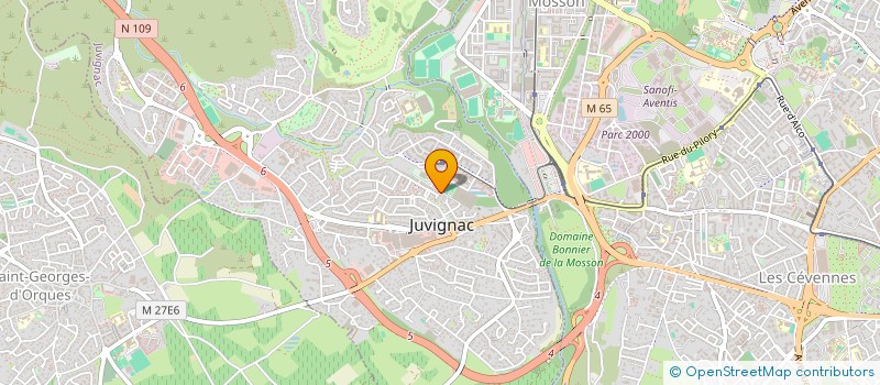 localisation de l'entreprise SCI JECLEMA  JUVIGNAC