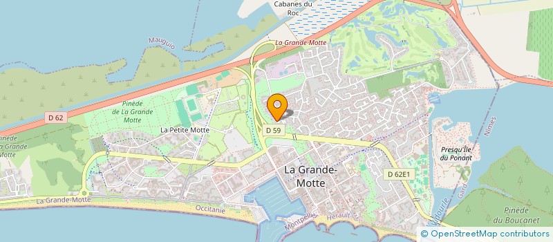 localisation de l'entreprise SCI JECO  LA GRANDE-MOTTE