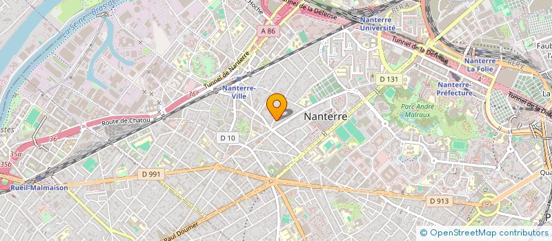 localisation de l'entreprise SCI JECTISSE  NANTERRE