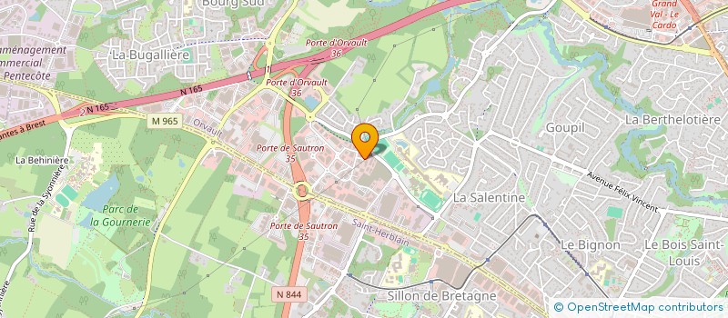 localisation de l'entreprise SCI JECYDO à ORVAULT