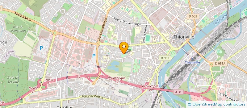 localisation de l'entreprise SCI JED à THIONVILLE