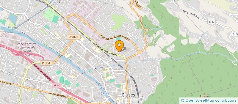 localisation de l'entreprise SCI JEDA  CLUSES