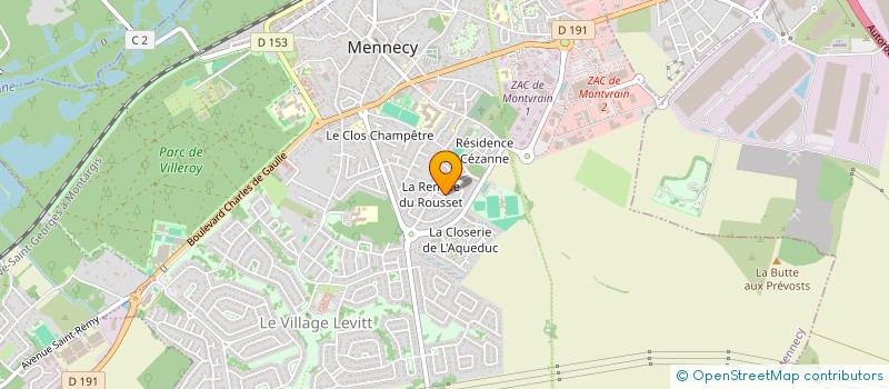 localisation de l'entreprise SCI JEDE  MENNECY