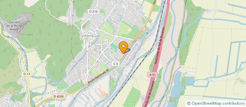 localisation de l'entreprise SCI JEDI  VILLENEUVE