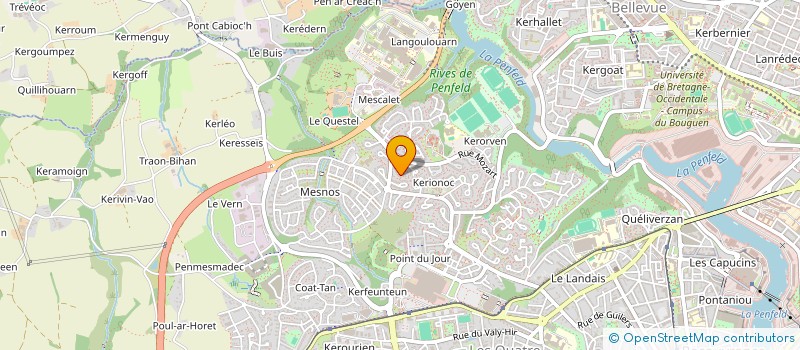 localisation de l'entreprise SCI JEDI  BREST