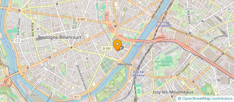 localisation de l'entreprise SCI JEDI  BOULOGNE-BILLANCOURT