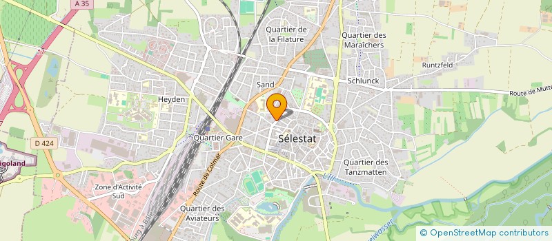 localisation de l'entreprise SCI JEF  SELESTAT