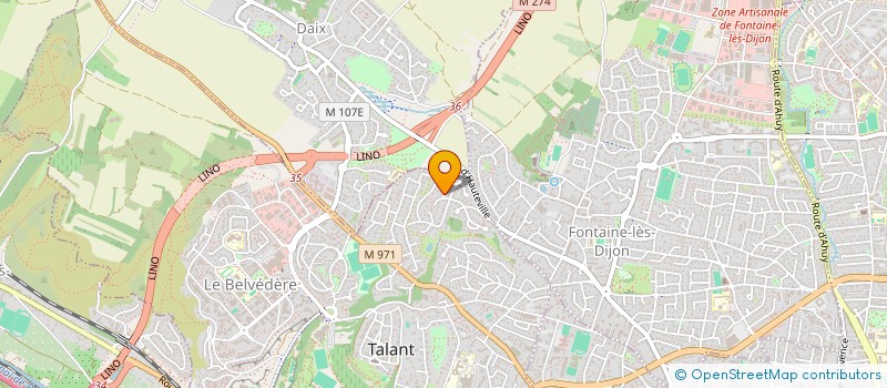 localisation de l'entreprise SCI JEF  TALANT