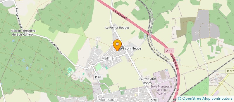 localisation de l'entreprise SCI JEF  MAFFLIERS