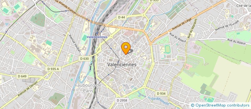 localisation de l'entreprise SCI JEF PLACE CHARLES DE GAULLE  VALENCIENNES