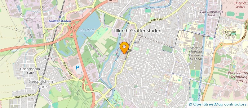 localisation de l'entreprise SCI JEFACE  ILLKIRCH-GRAFFENSTADEN