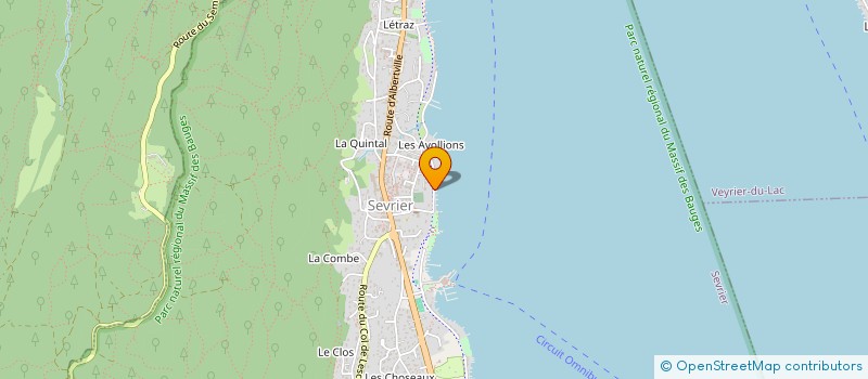 localisation de l'entreprise SCI JEFACLE  SEVRIER