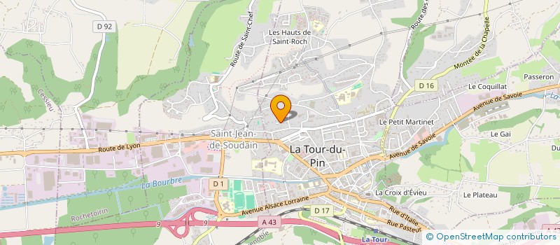 localisation de l'entreprise SCI JEFIB  LA TOUR-DU-PIN