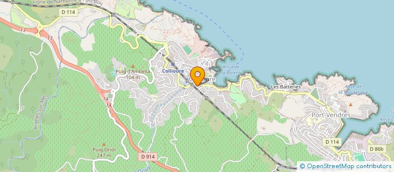 localisation de l'entreprise SCI JEFMA  COLLIOURE