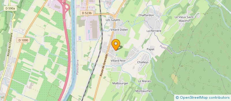 localisation de l'entreprise SCI JEFRARO  PONTCHARRA