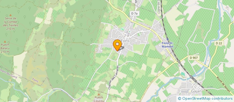 localisation de l'entreprise SCI JEFRE  FONS