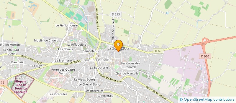 localisation de l'entreprise SCI JEFRENI  DOUE-EN-ANJOU