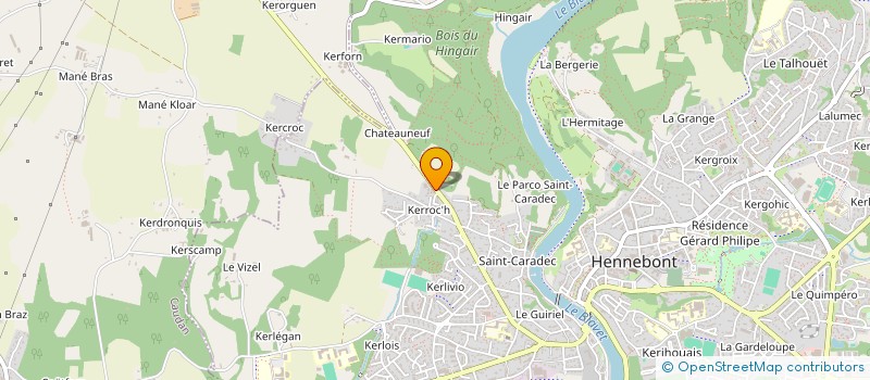 localisation de l'entreprise SCI JEGO  HENNEBONT