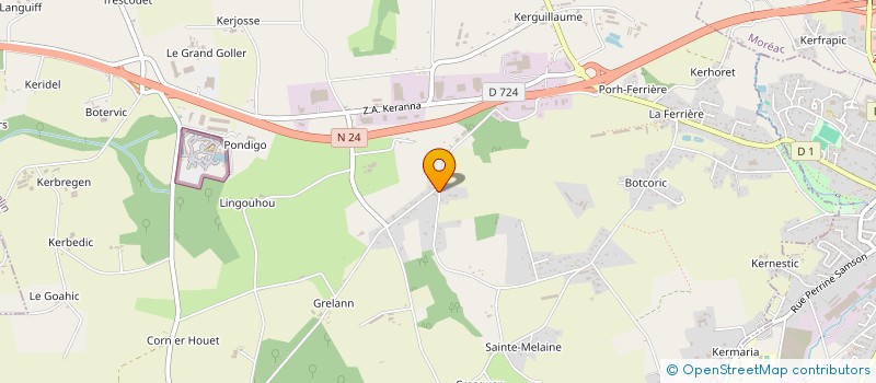 localisation de l'entreprise SCI JEGO  PLUMELIN