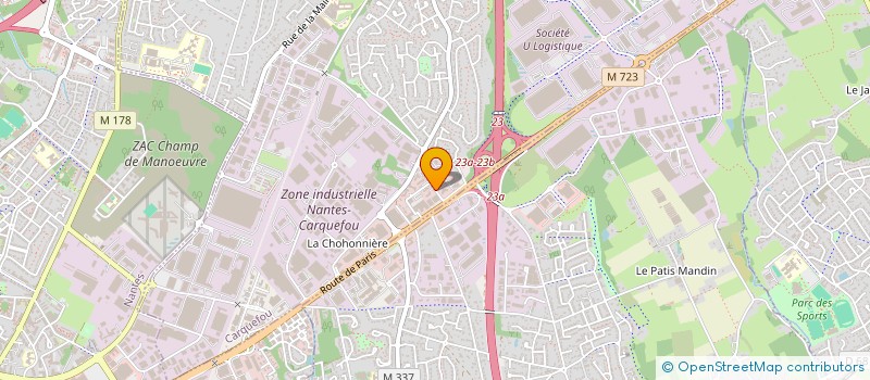 localisation de l'entreprise SCI JEHAN BELLAMY  CARQUEFOU